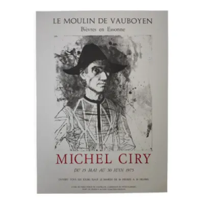 Michel Ciry Affiche Exposition - 1975