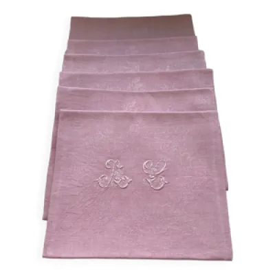 Lot 6 serviettes - lin