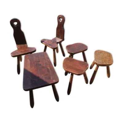 Set de chaise, tabourets - table