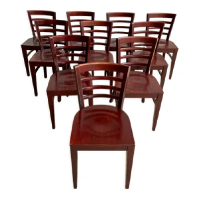 Lot 10 chaises - bistrot