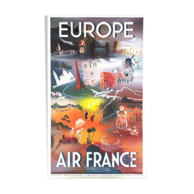 Affiche Air France europe