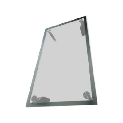 Table basse  cattelan - verre cuir