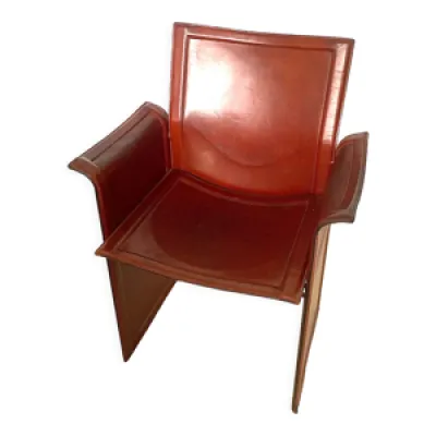 fauteuil cuir cognac