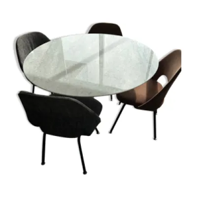 Ensemble table et chaise - marbre knoll