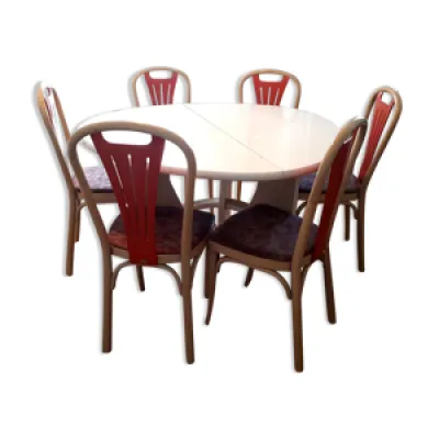 Ensemble table et 6 chaises - baumann