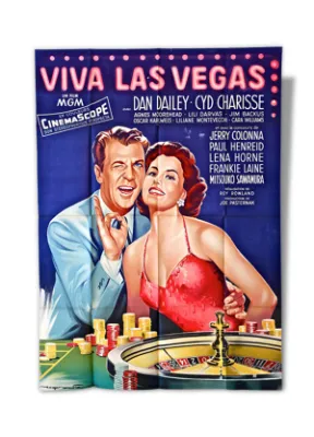 Affiche de cinéma viva - 1956