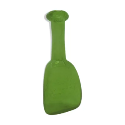 Vase en verre vert Kosta - bulles