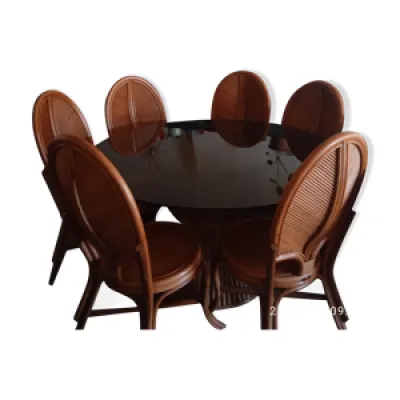 ensemble table et 6 chaises