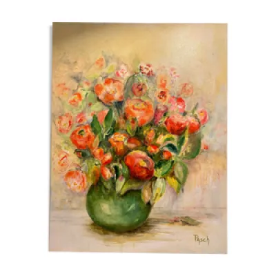 Vase et fleurs