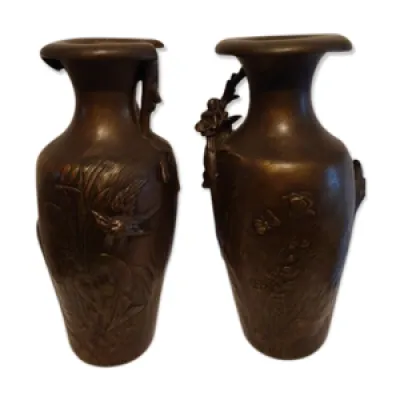 2 vases, Art Nouveau,