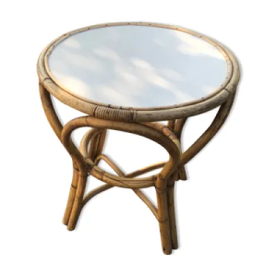 table basse bambou années - 50