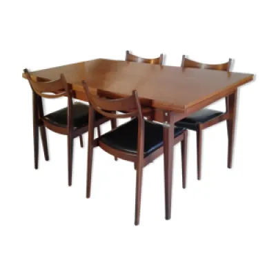 Table extensible et chaises - 60