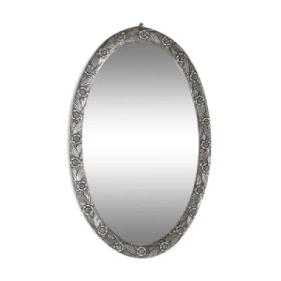 Miroir ovale à cadre - art