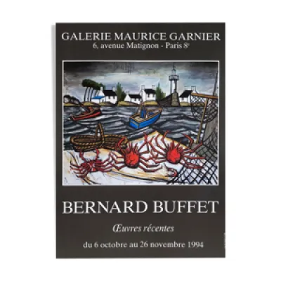 Affiche galerie garnier Bernard