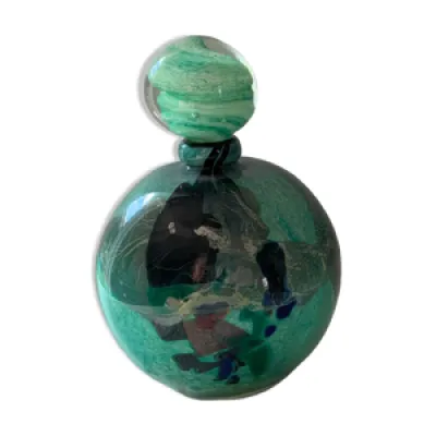Flacon décoratif vert - verre novaro