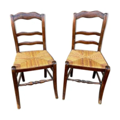 2 chaises bistrot 1930 - alsace