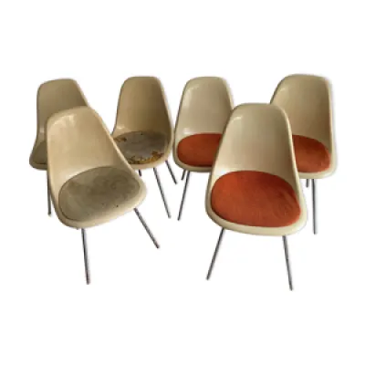 Suite de 6 chaises DSX - charles ray herman
