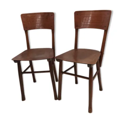 Paire chaises Jacob - art nouveau