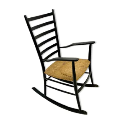 Chaise à bascule en - bois milieu