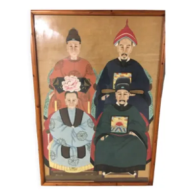 Tableau portrait de famille - chinois