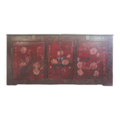Enfilade chinoise en - rouge