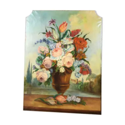 Peinture du xixe  Bouquet - fleurs