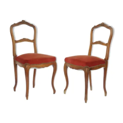 Paire chaises style - louis