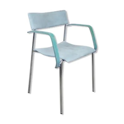 chaise Lammhults en cuir - bleu