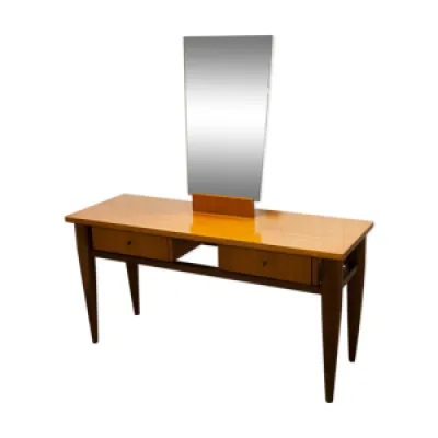 Coiffeuse en teck 1960 - atypique miroir