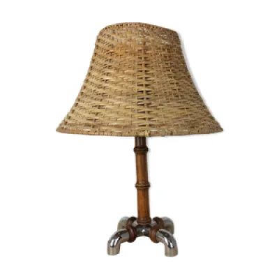Lampe organique bois - bambou 70