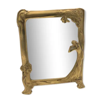 miroir en bronze - 25x18cm