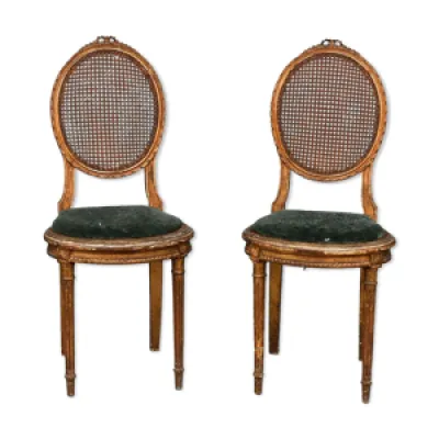 Paire chaises style - louis xvi