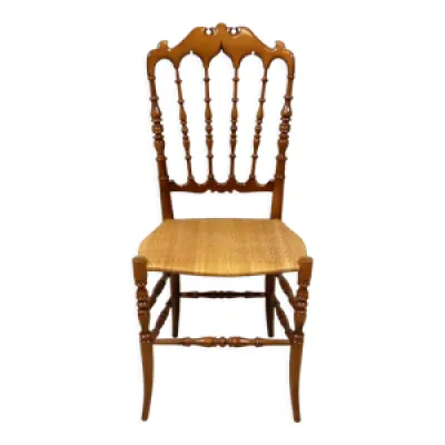 chaise en bois et canne - 1960