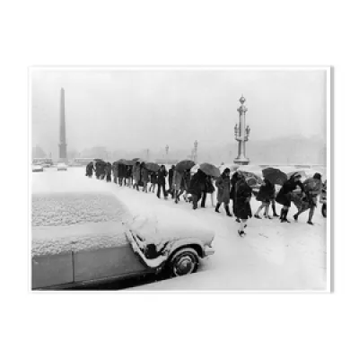 Paris sous la neige, - vers 1960