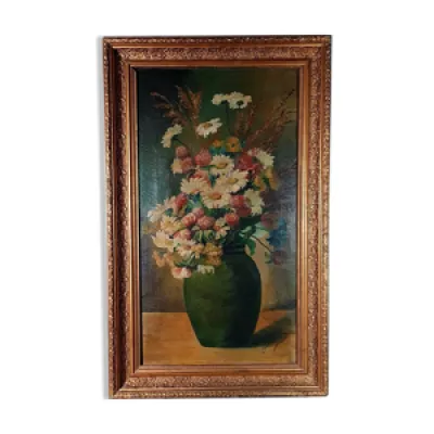 Nature morte bouquet - vase 1900