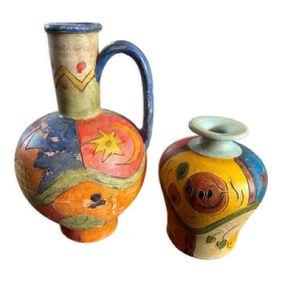 Vases en céramique coloré