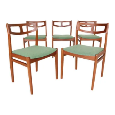 Ensemble moderne scandinave - chaises vert