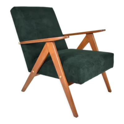 fauteuil tissu forestier - 1960