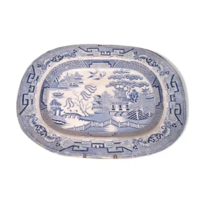 Plat en faience anglaise - staffordshire