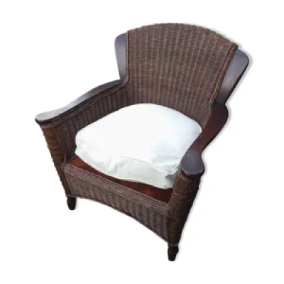fauteuil osier et bambou