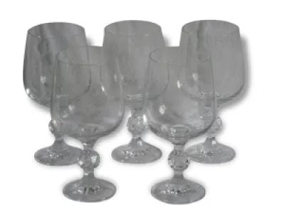 lot 5 verres commémoration - 1900
