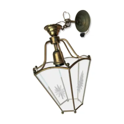 Ancienne lanterne en - laiton style louis