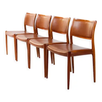 4 chaises modèle 80 - niels