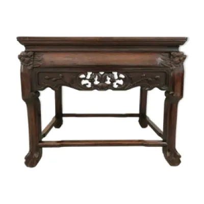 Table d'appoint en bois - 1900 marbre