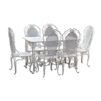 ensemble table et chaises - 1950