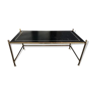 table basse néoclassique - cuir