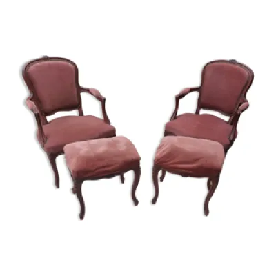 paire de fauteuils avec - louis