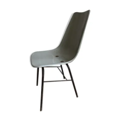 Chaise industrielle grise - coque abs