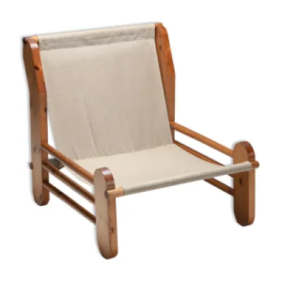 fauteuil en pin avec - 1970