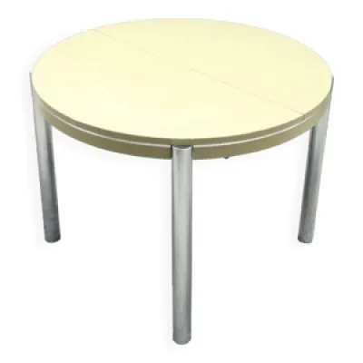table ronde extensible, - 1970
